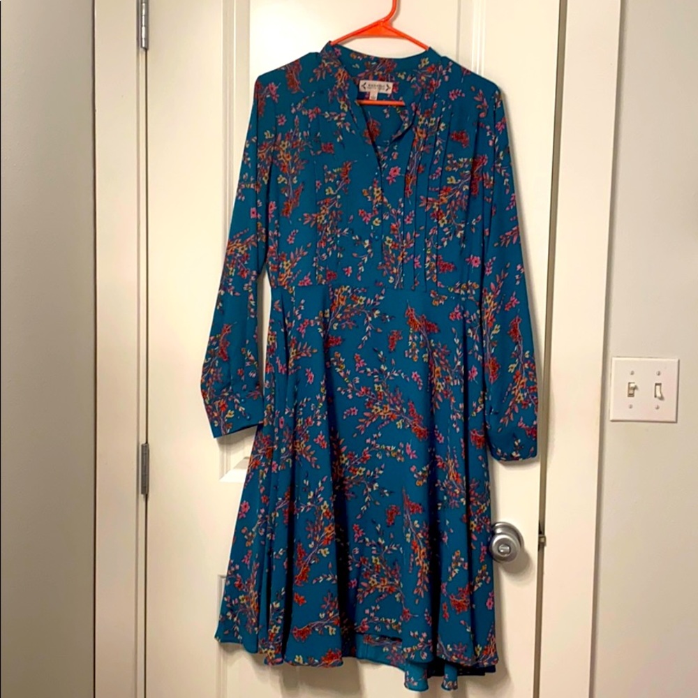 Long sleeve lightweight floral dress